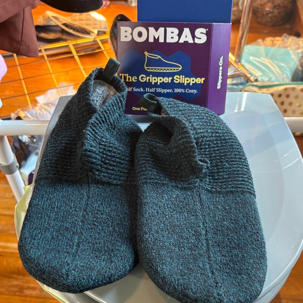 Bombas Women's Gripper Slippers - Dark Teal